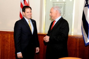 Sen. Marco Rubio conversa con Natanyaju