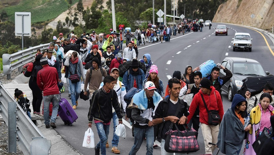 Caravana de venezolanos